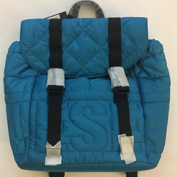 New/Unused Aqua Blue Diesel "NYDUVET" Backpack - Picture 1 of 9